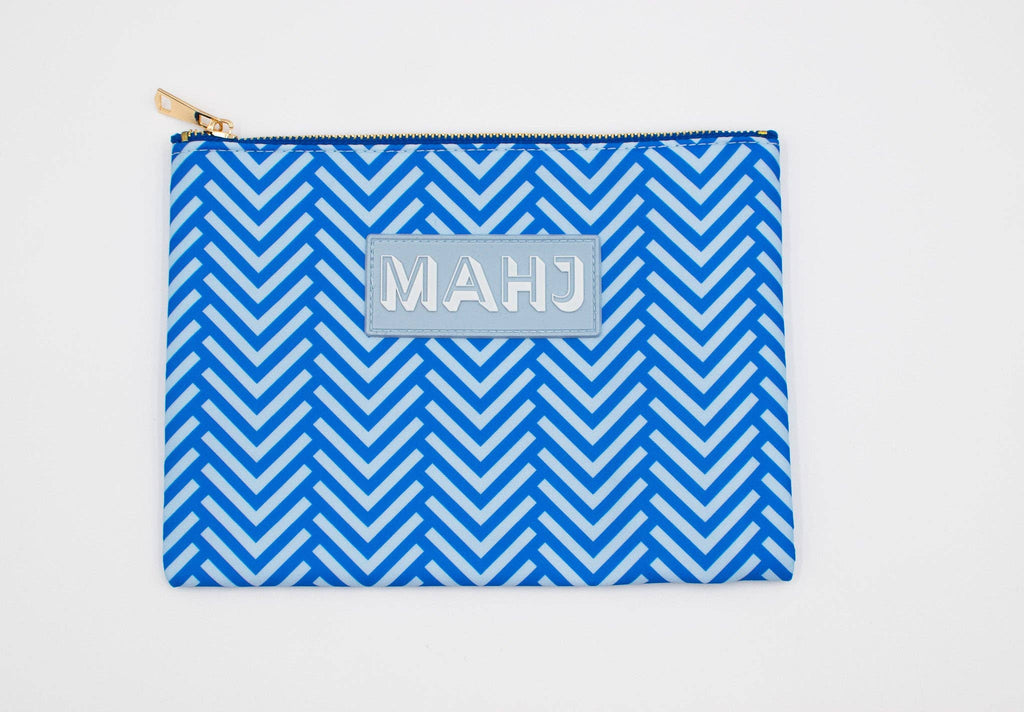Premium Mahjong Card & Accessory Bag: Arrows- Purple Card & Accessory Bag