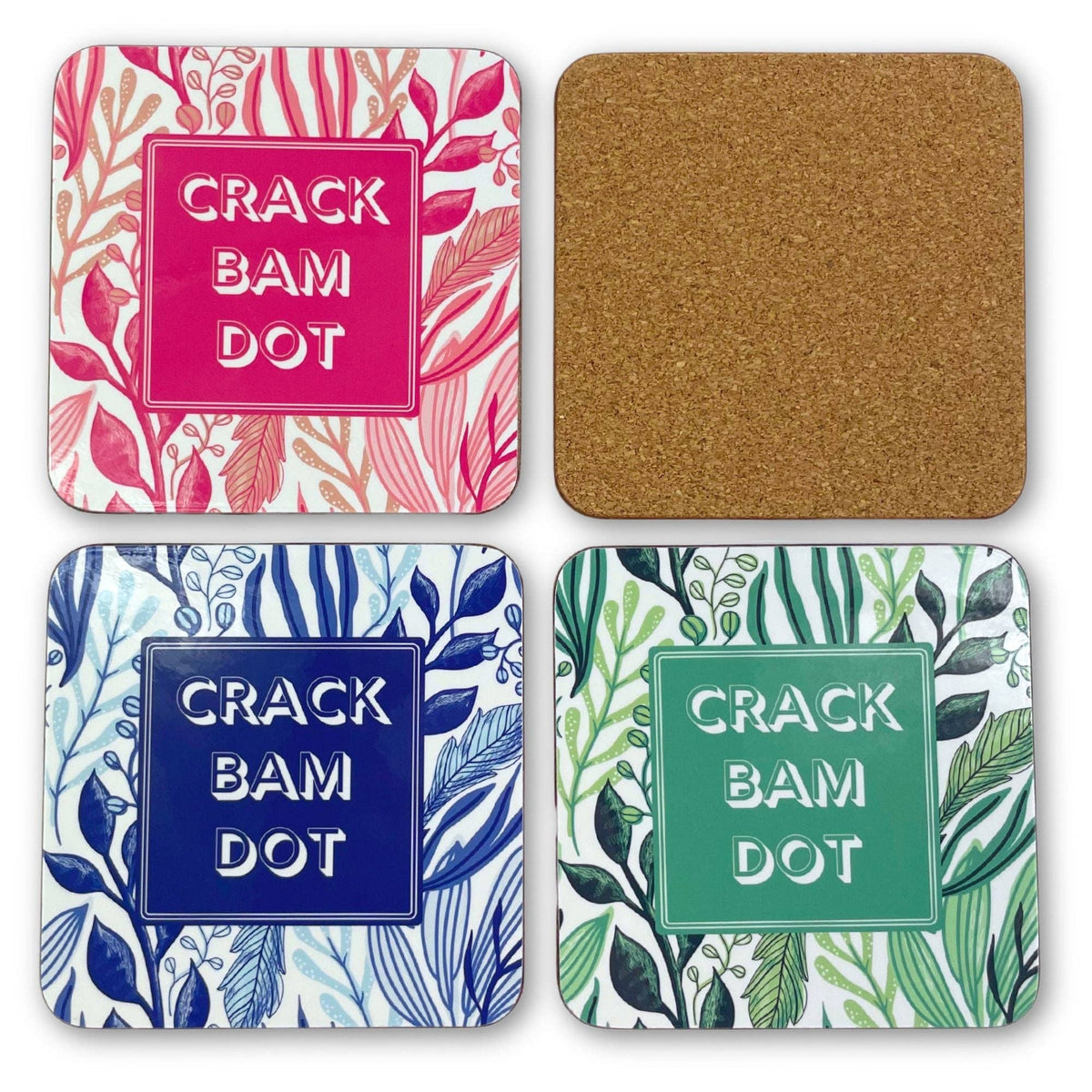 Mahjong Coasters, 4 Set. Colorful, Unique Mahjongg Gift for