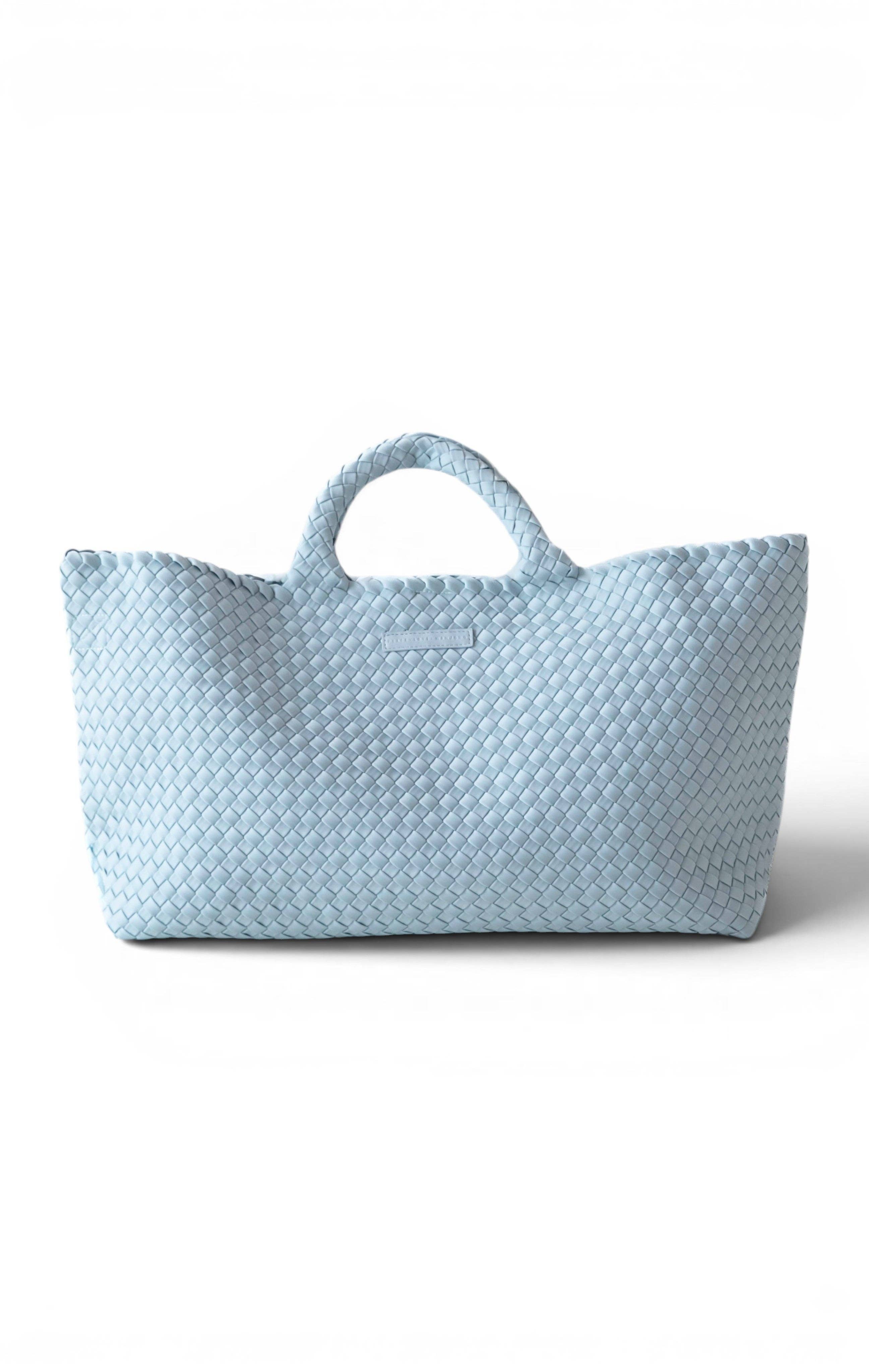 Mahjong Bag - Woven Carryall with Matching Tile Pouch: Navy