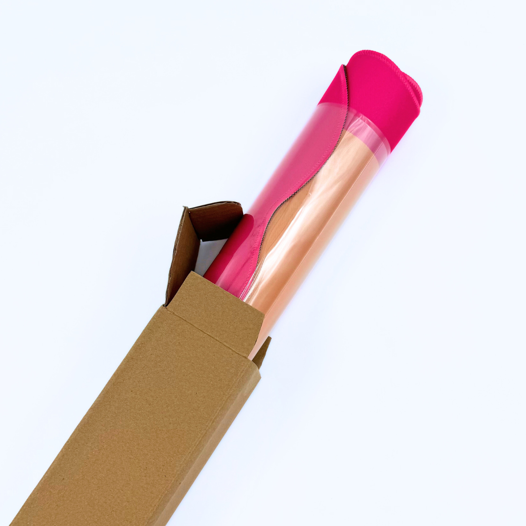 MAHJONG MAT  |  Color Wave  |  Pink Center- Blue Scallop - MFM