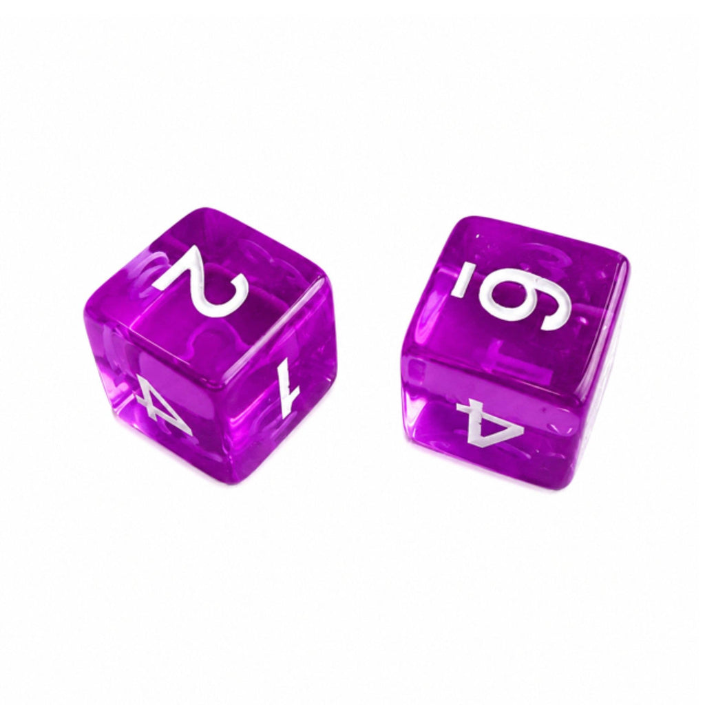 Colorful Jelly Translucent Mahjong Dice Gift Ready : Electric Lime