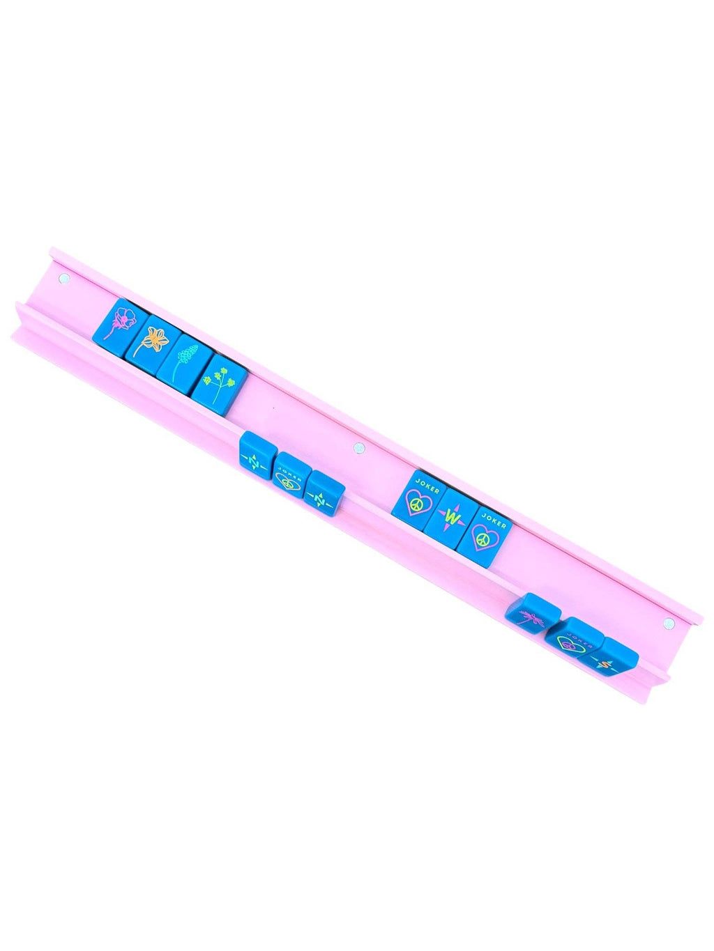 Mahjong Racks & Pushers (Set of 4): Light Pink