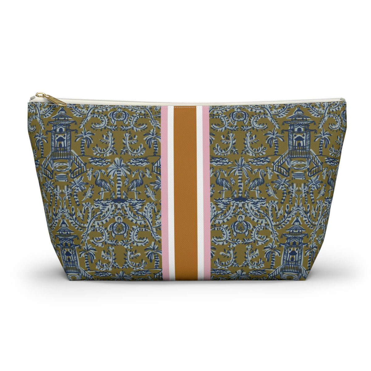 Britt Mills Mahjong Tile Pouch: Palm Beach Teal
