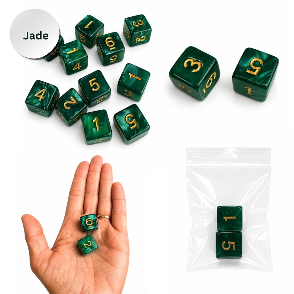 Pearl Dice Mahjong Specialty Dice Gift Ready: Orchid