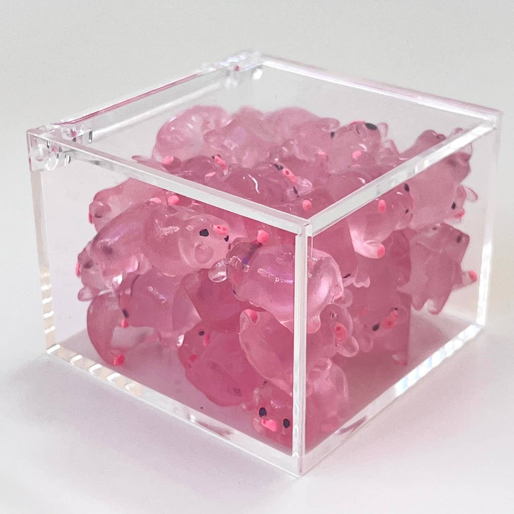 Pink Piggy Miniature Figurines