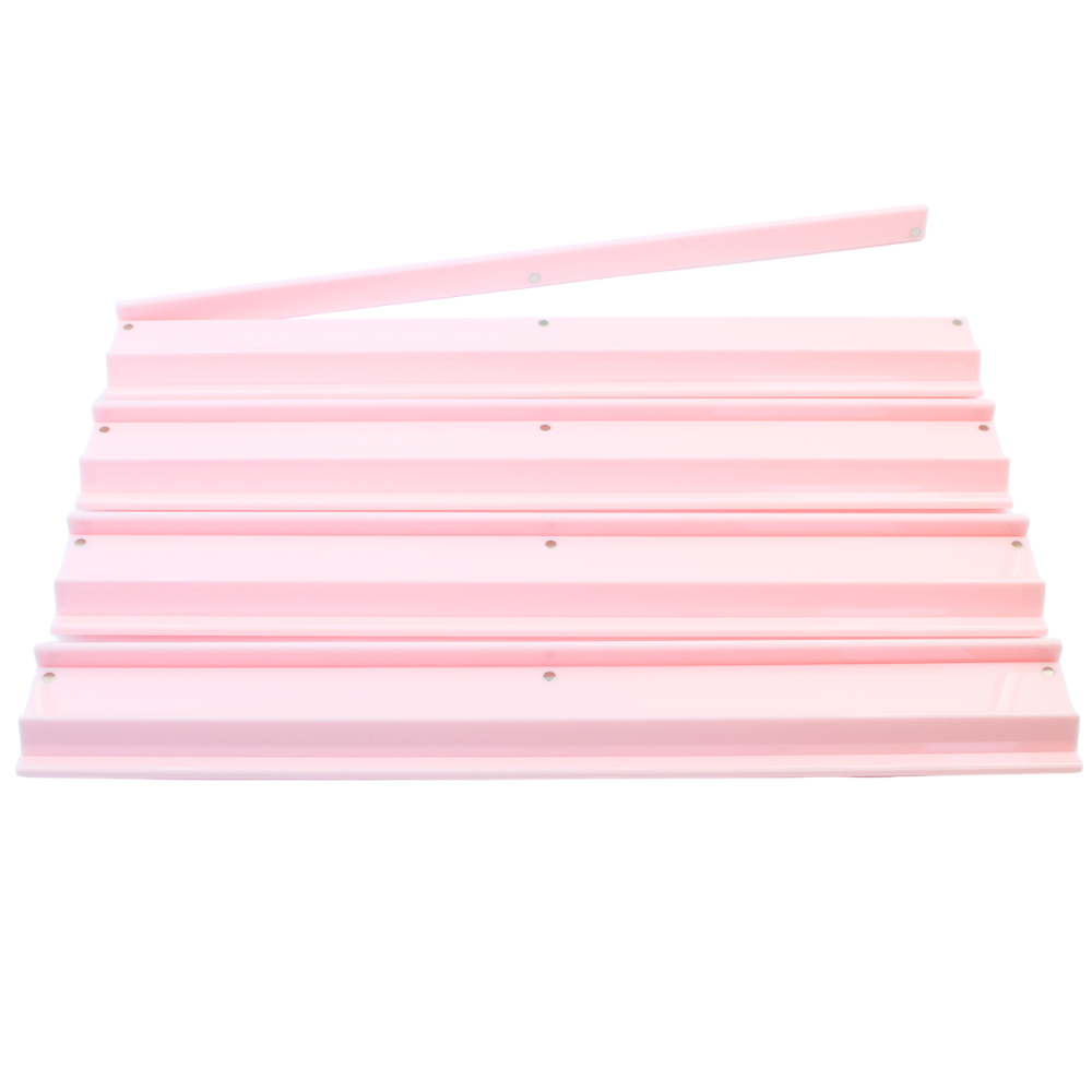 MAHJONG RACKS | Premium Acrylic | 4 Racks + 4 Pushers: Solid Macaron Purple
