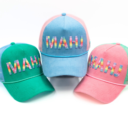 MAHJONG HAT | Corduroy Trucker | MAHJ: Green