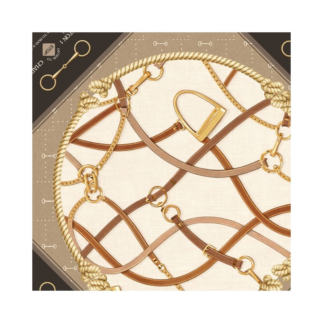 NEOPRENE Saddles & Silk Mahjong Mat | Equestrian