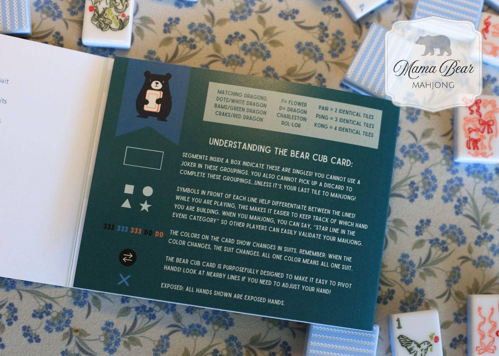 The Bear Cub Card: Mahjong for Kids and Beginners!