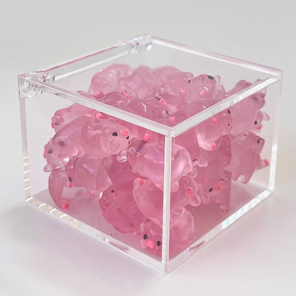 Pink Piggy Miniature Figurines