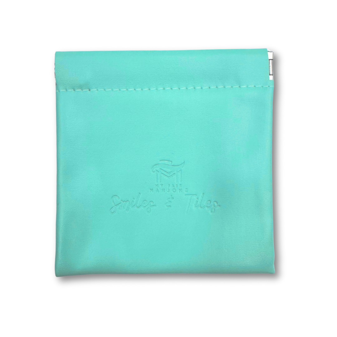 Coin, Dice, Extra Mahjong Tile Pouch  |  4x4" Bag  : Purple