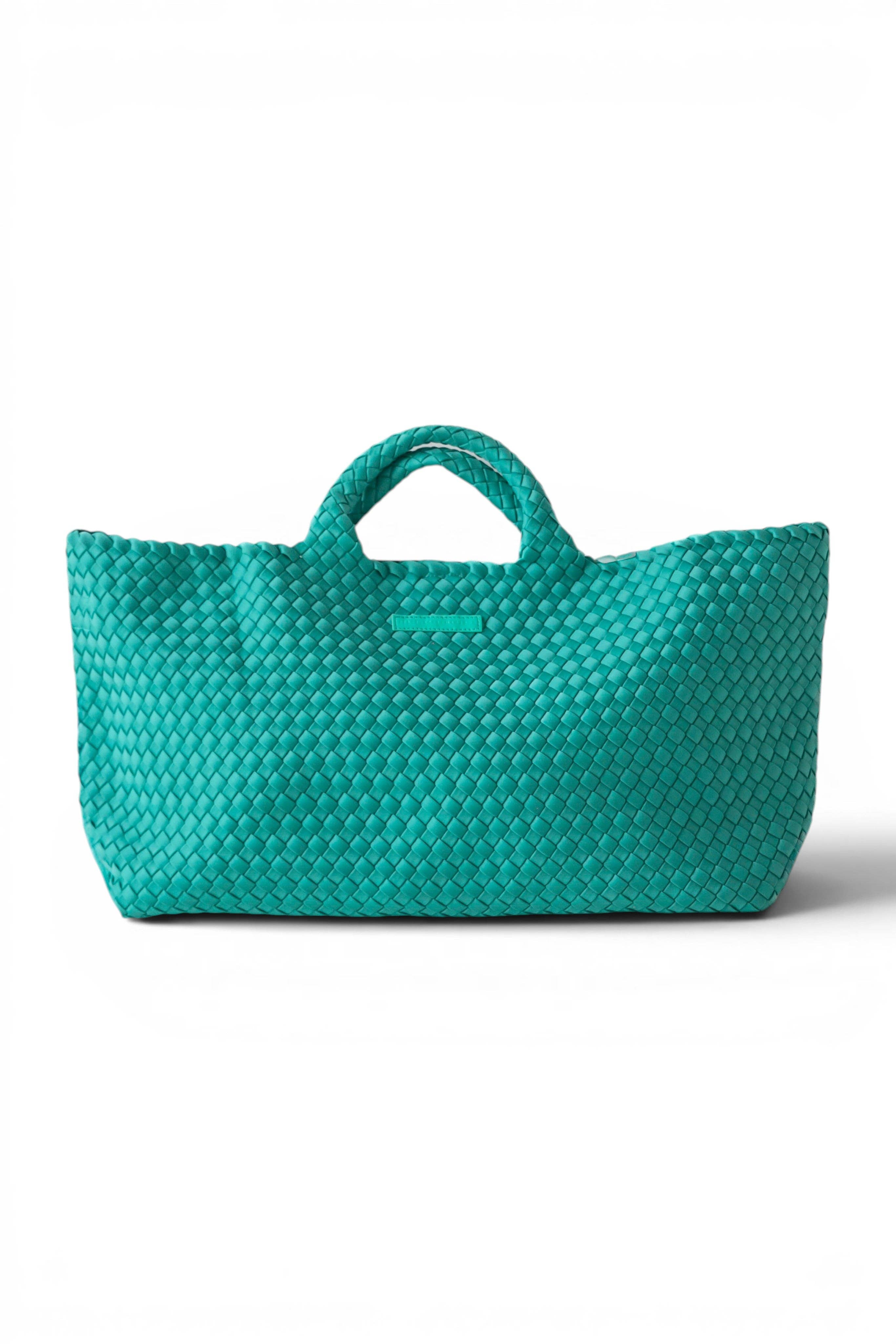 Mahjong Bag - Woven Carryall with Matching Tile Pouch: Peacock