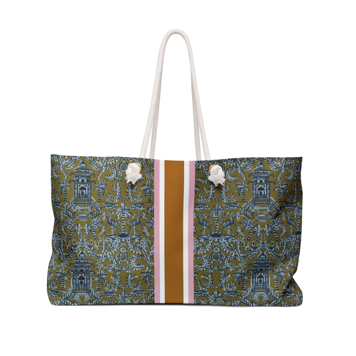 Britt Mills Mahjong Tote Bags: Chinoiserie Palms