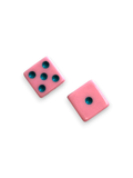 Dice (set of 2): Pink with Teal