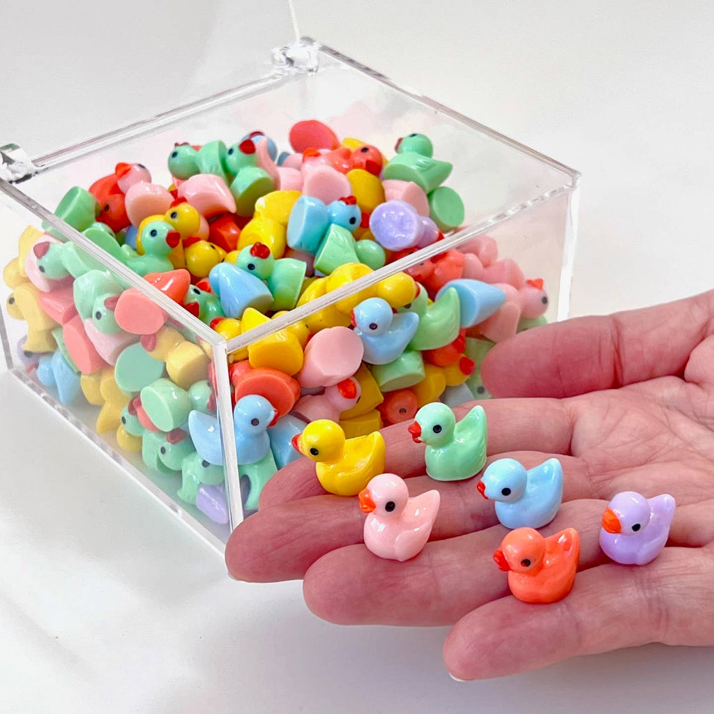 Little Colorful Ducks Miniature Figurines