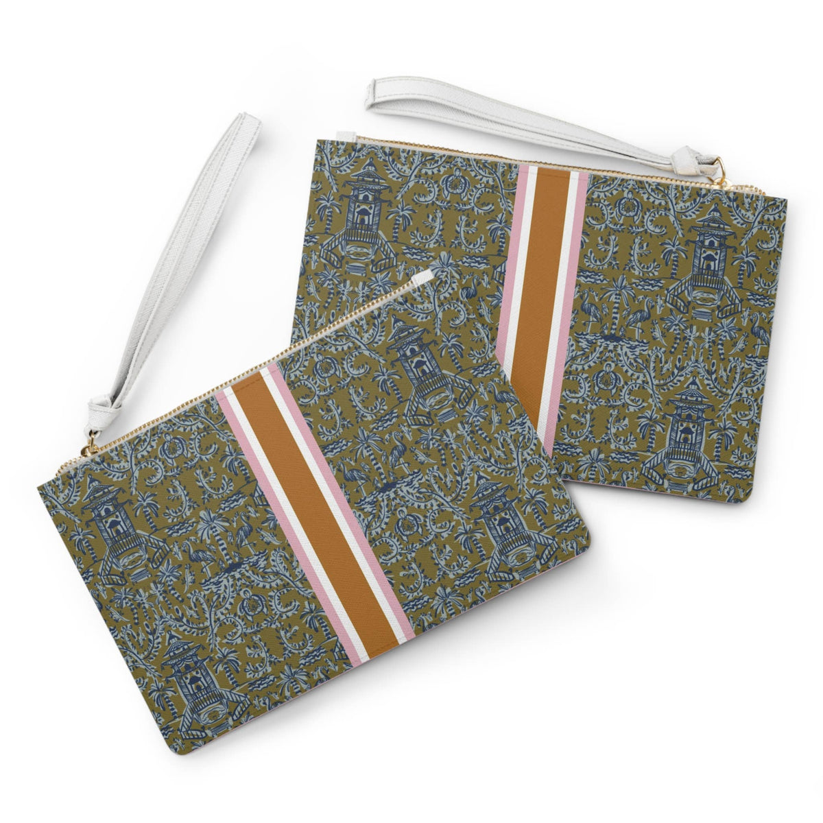 Britt Mills Mahjong Card Pouch (Faux-Leather): Palm Beach