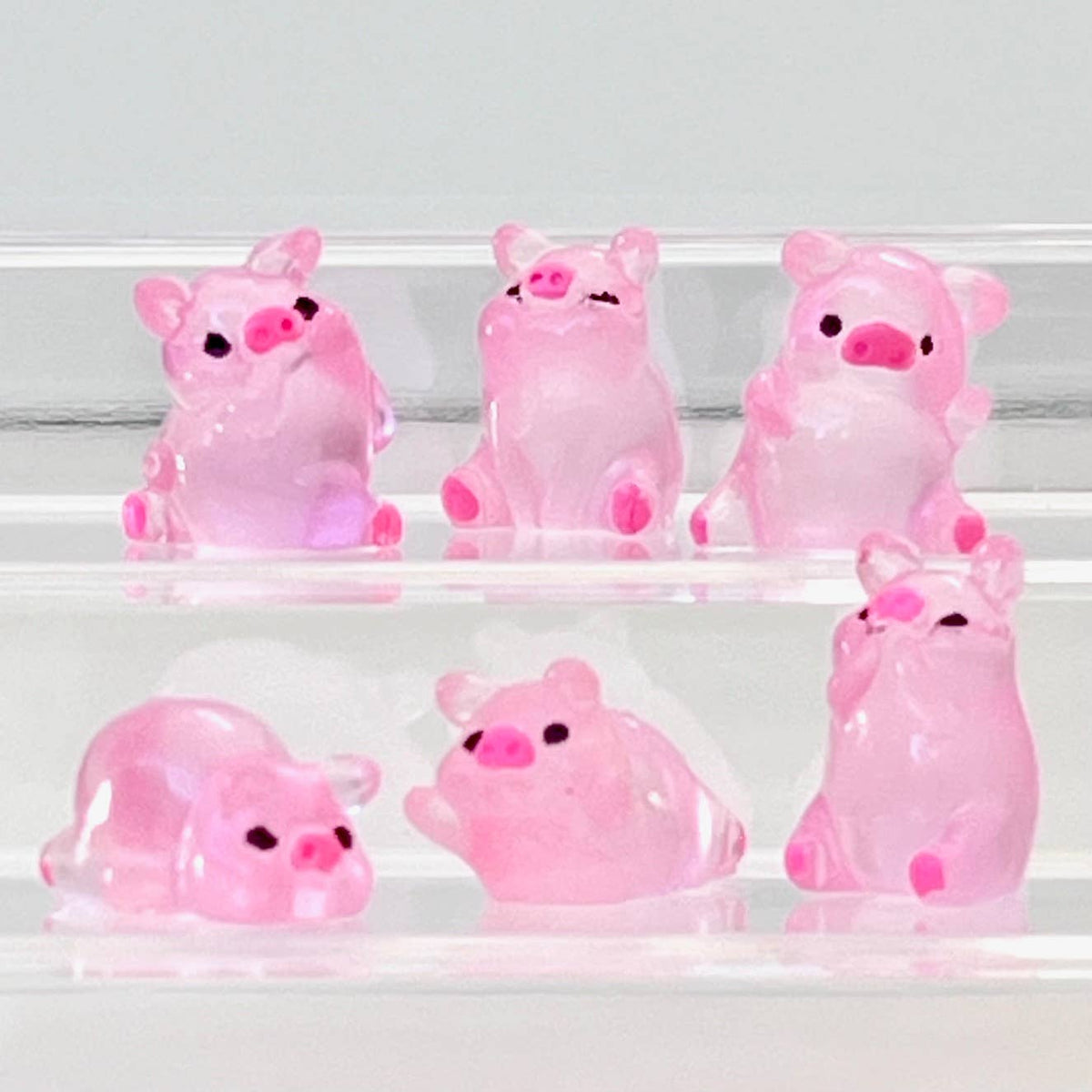 Pink Piggy Miniature Figurines
