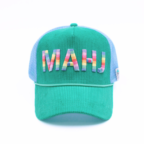 MAHJONG HAT | Corduroy Trucker | MAHJ: Blue