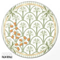 Round Mahjong Mat, Preppy, Grand Millenial: Palm Royale / Rolled