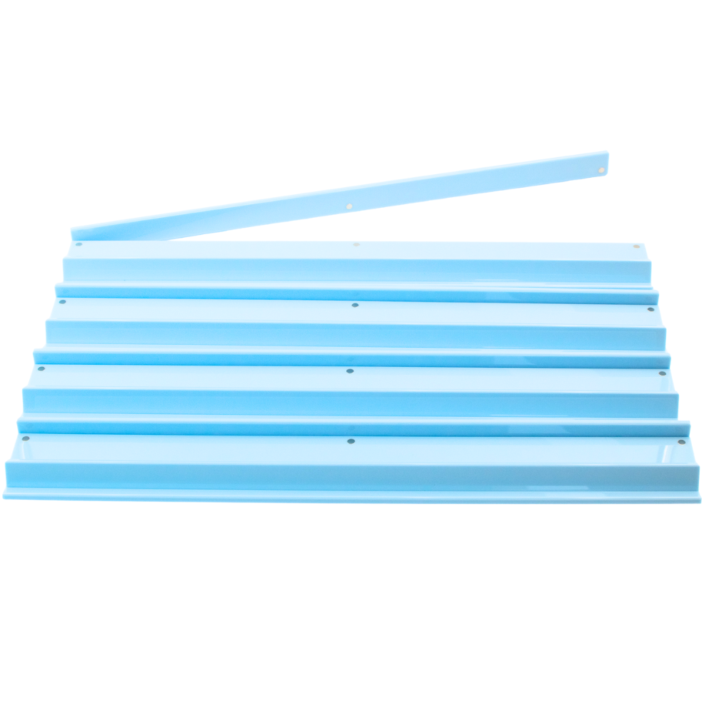 MAHJONG RACKS MFM | Premium Acrylic | 4 Racks + 4 Pushers: Solid Macaron Pink
