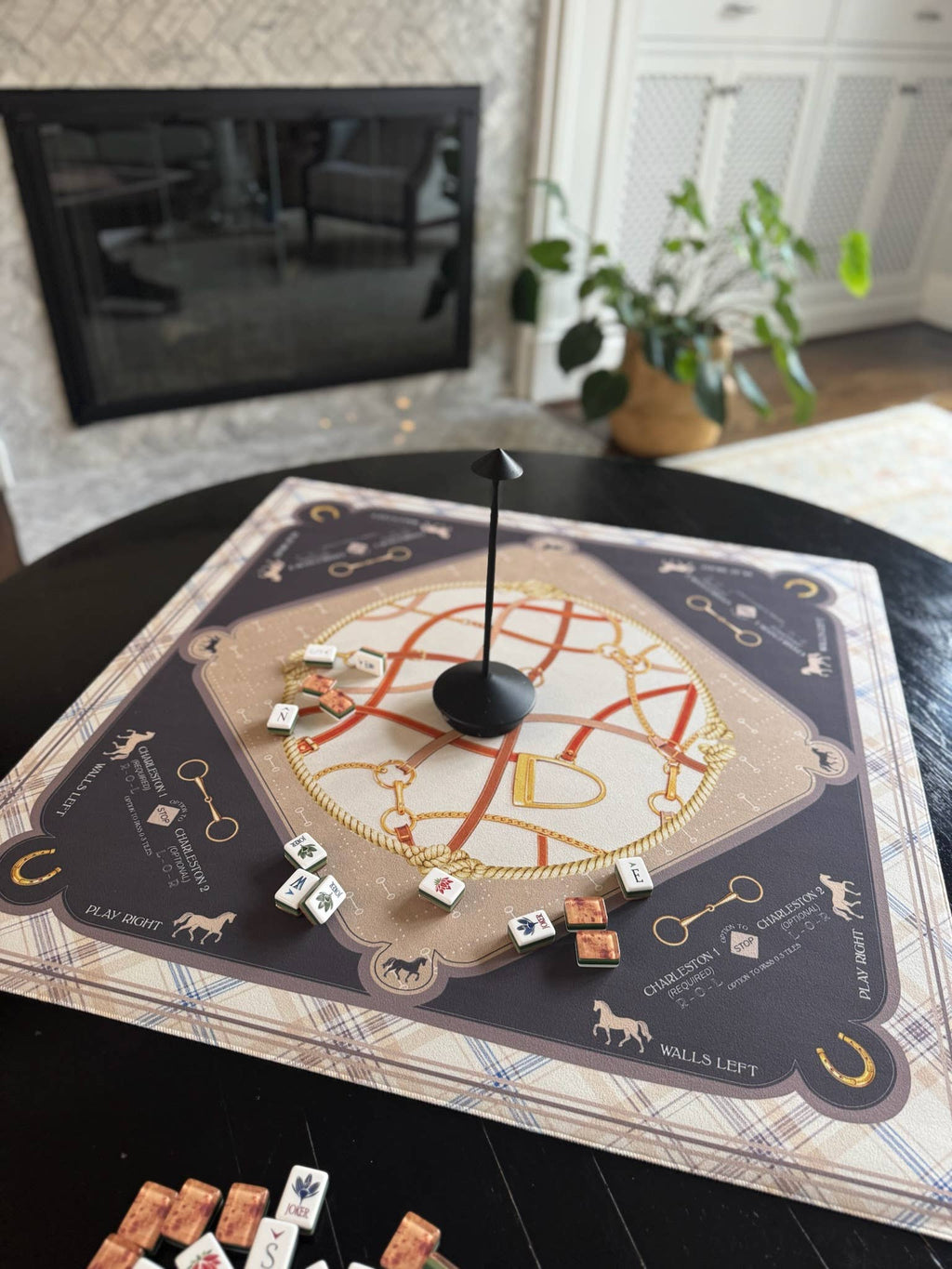 NEOPRENE Saddles & Silk Mahjong Mat | Equestrian