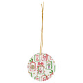 Mahjong and Santa Ceramic Ornament Rosanne Beck