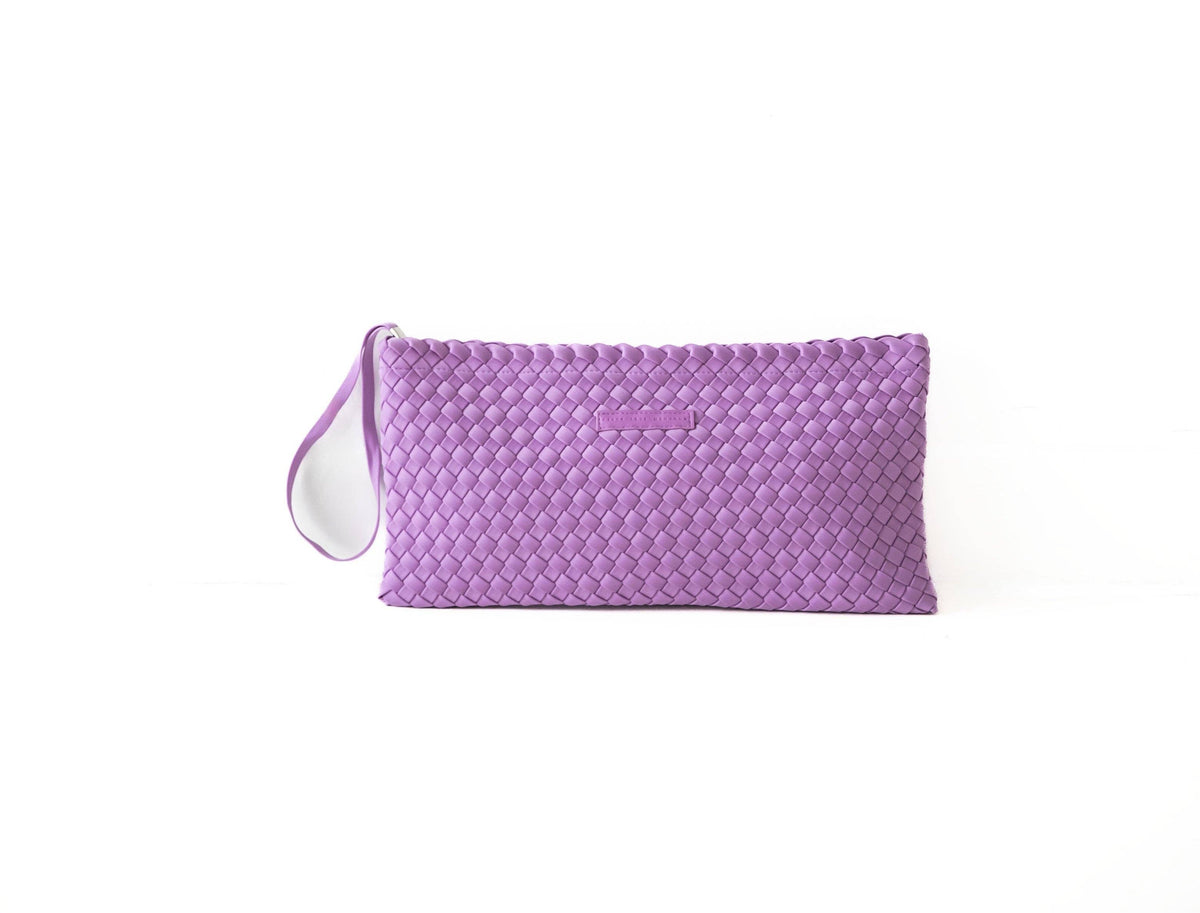 Woven Mahjong Tile Bag: Bright Pink
