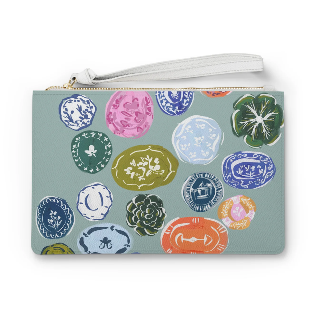 Britt Mills Mahjong Card Pouch (Faux-Leather): Heiress