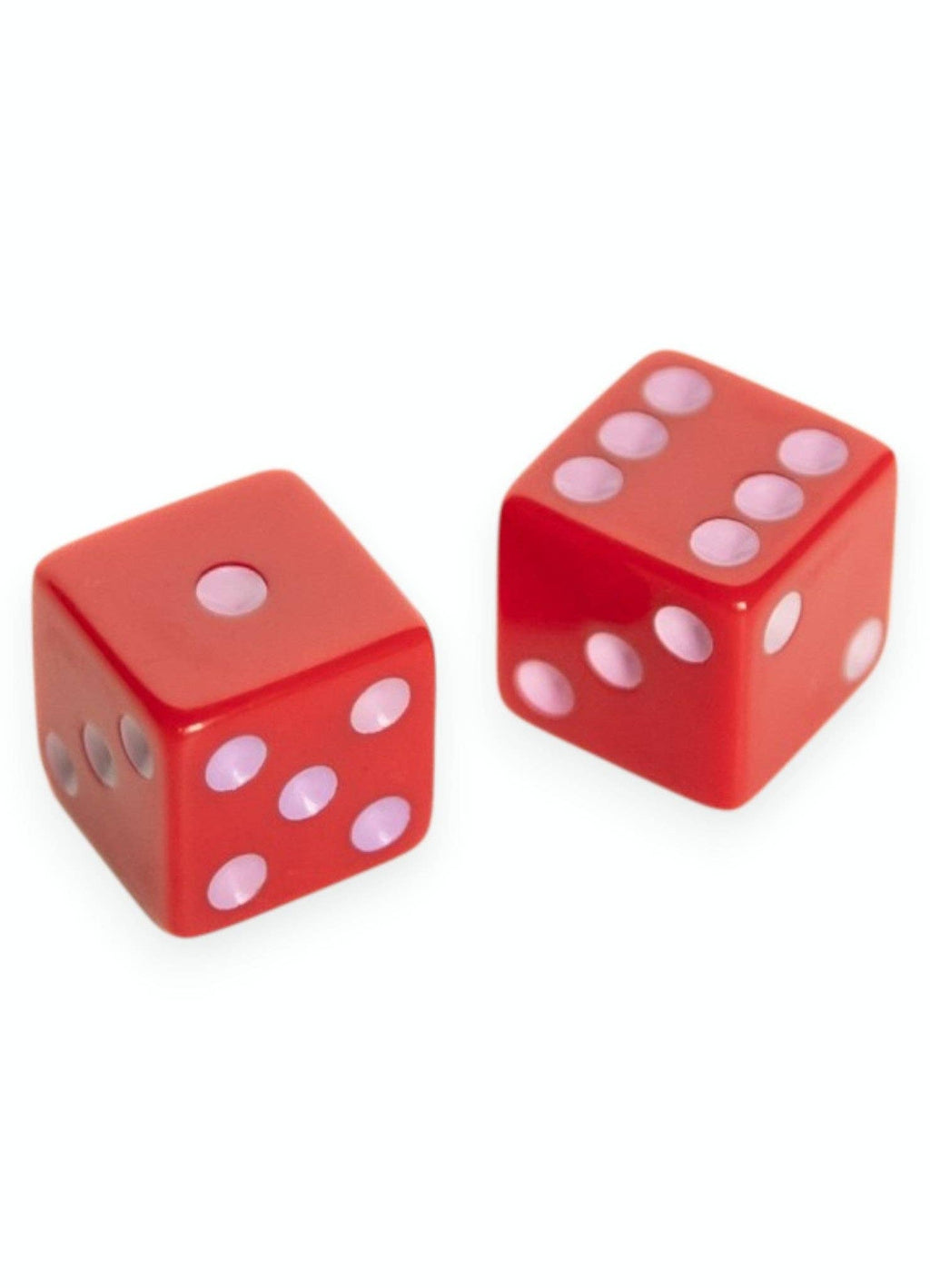 Dice (set of 2): Yellow with Pink