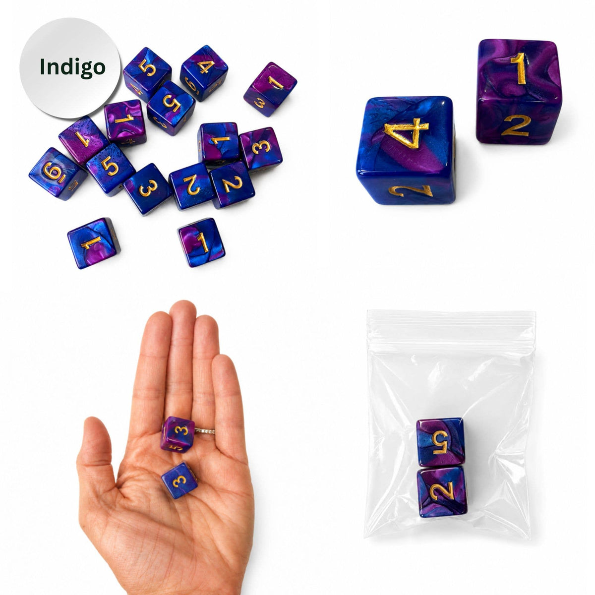 Pearl Dice Mahjong Specialty Dice Gift Ready: Orchid
