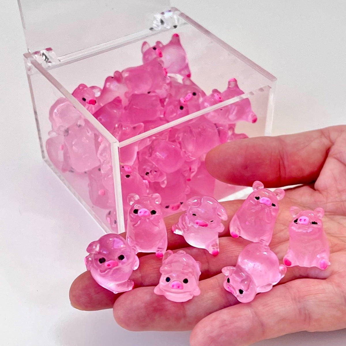 Pink Piggy Miniature Figurines