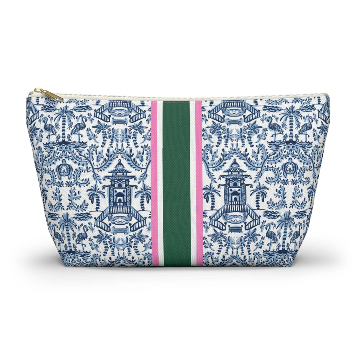 Britt Mills Mahjong Tile Pouch: Palm Beach Teal