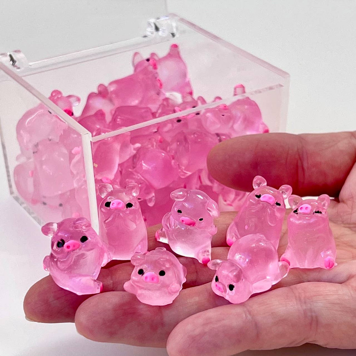 Pink Piggy Miniature Figurines