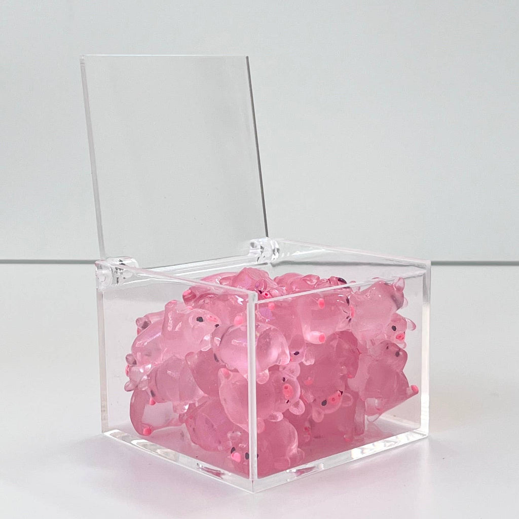 Pink Piggy Miniature Figurines