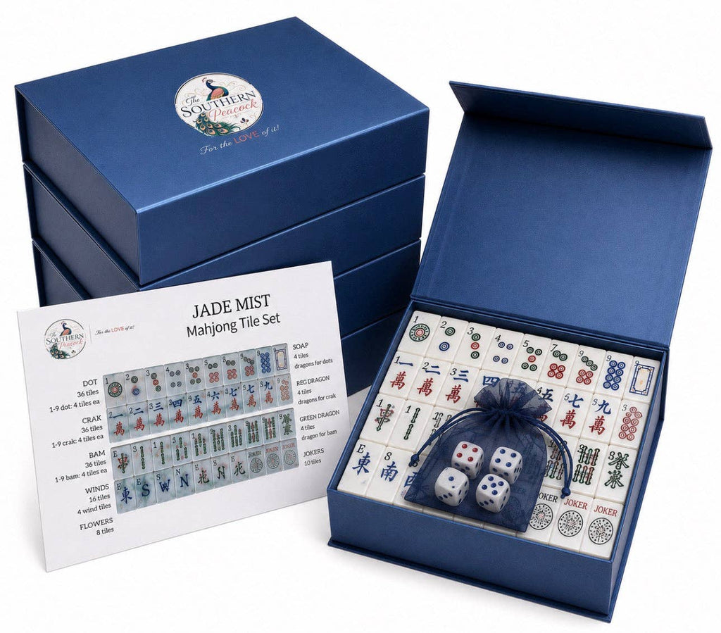 Blush and Bloom Mahjong Tile Set