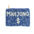 Ladies Mahjong Themed Beaded Coin Purse #4