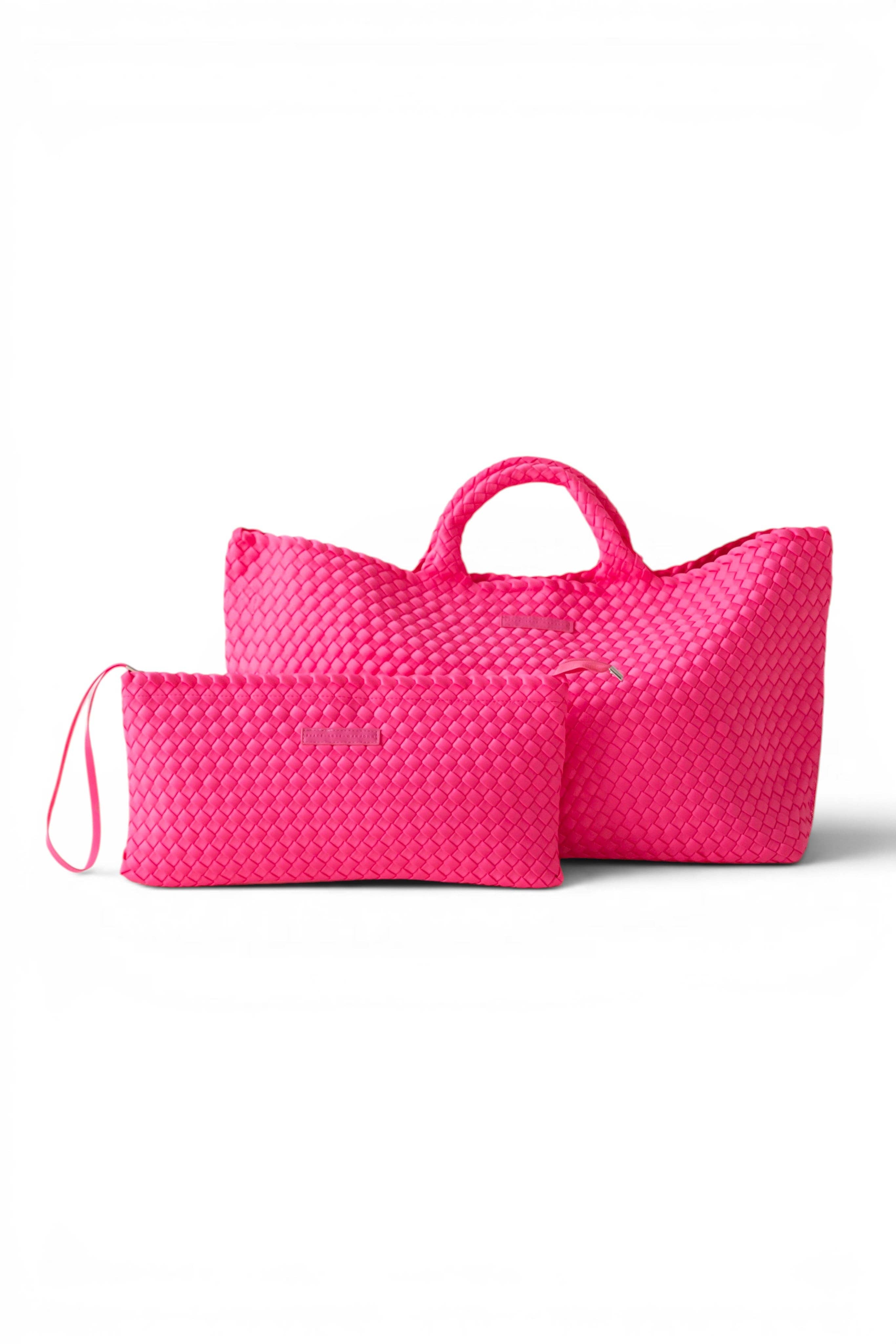 Mahjong Bag - Woven Carryall with Matching Tile Pouch: Peacock