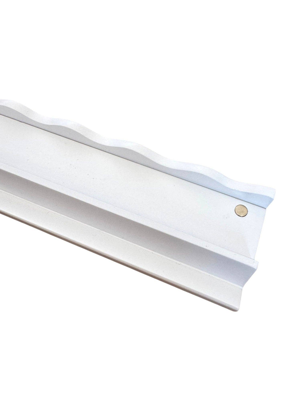 Wavy Mahjong Rack Pusher Set - White