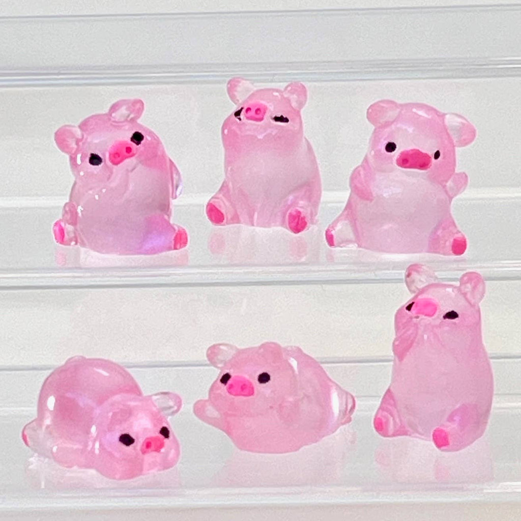 Pink Piggy Miniature Figurines