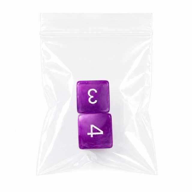 Swirl Translucent Mahjong Dice Gift Ready  : Cloudy Swirl
