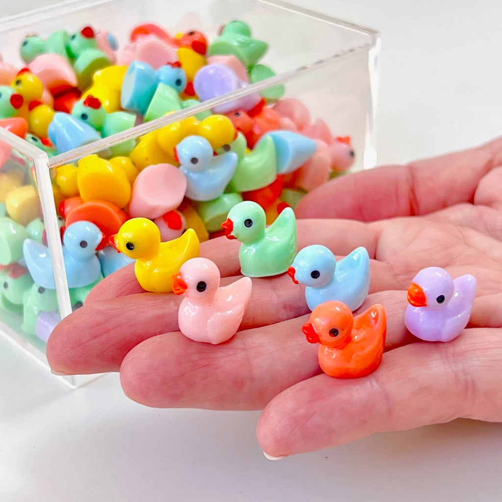 Little Colorful Ducks Miniature Figurines