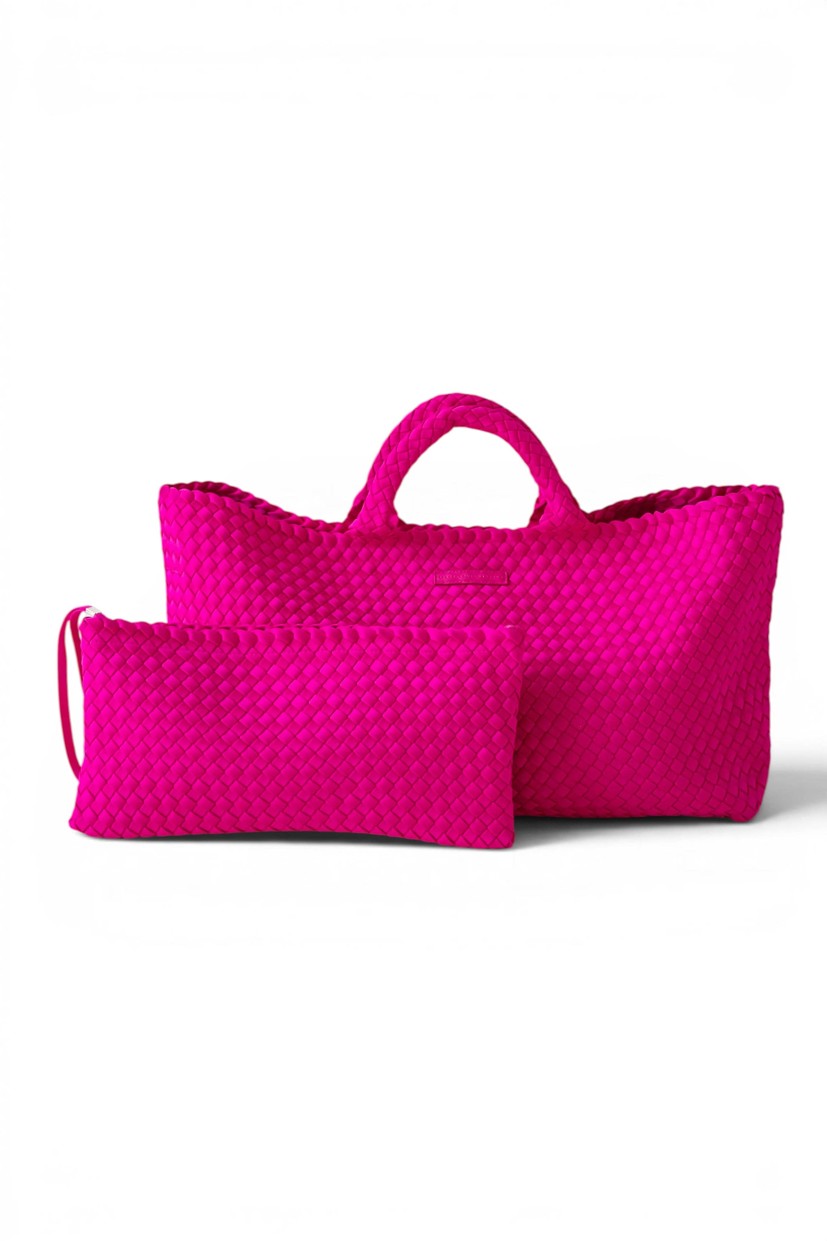 Mahjong Bag - Woven Carryall with Matching Tile Pouch: Peacock