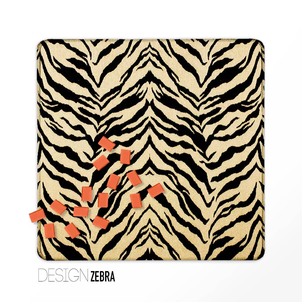 Mahjong Mat 31", Neoprene, Leopard, Tortoise, Tiger, Zebra: Antelope / Neoprene with bag