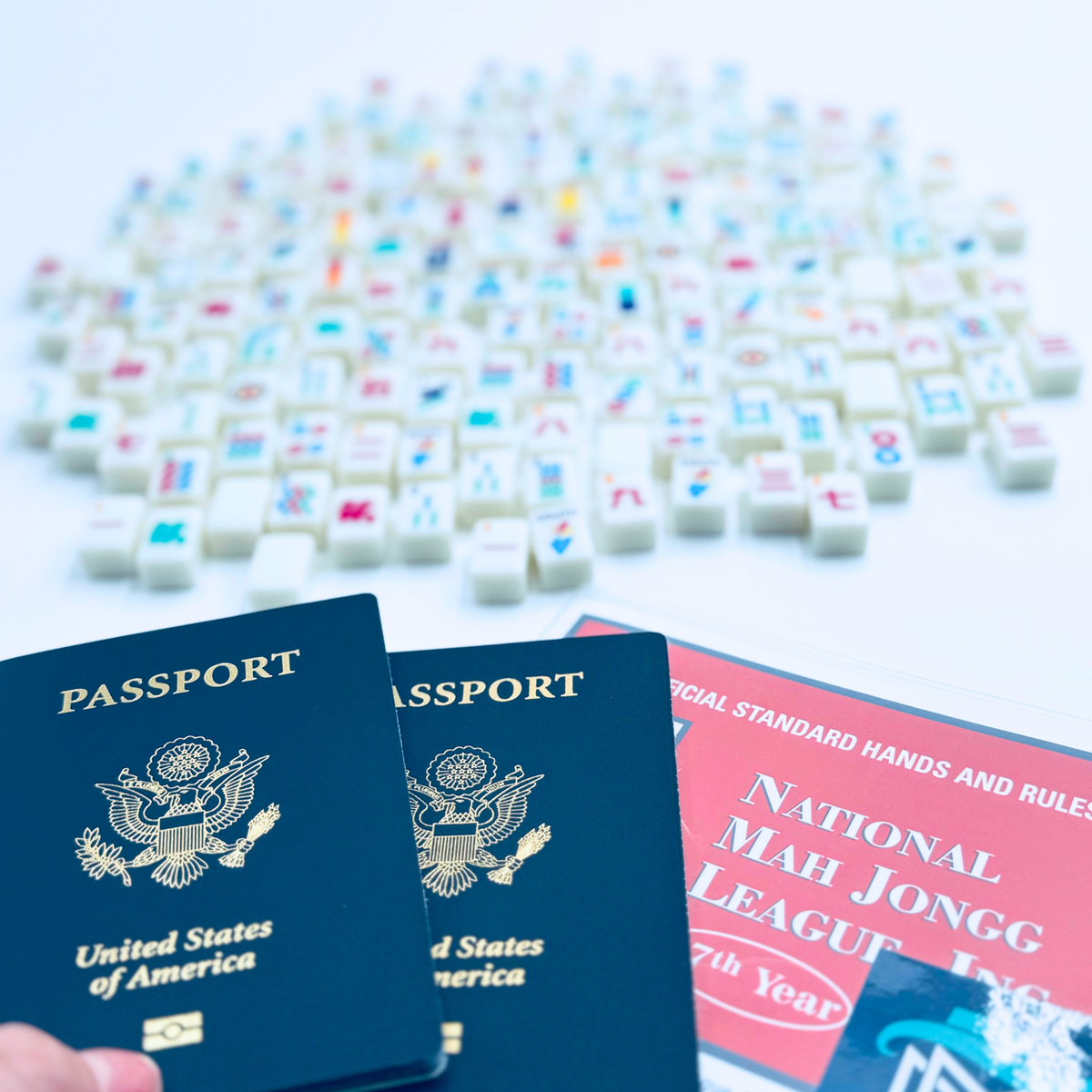 MINI TRAVEL MAHJONG  |  Mini Anywhere Series  |  White