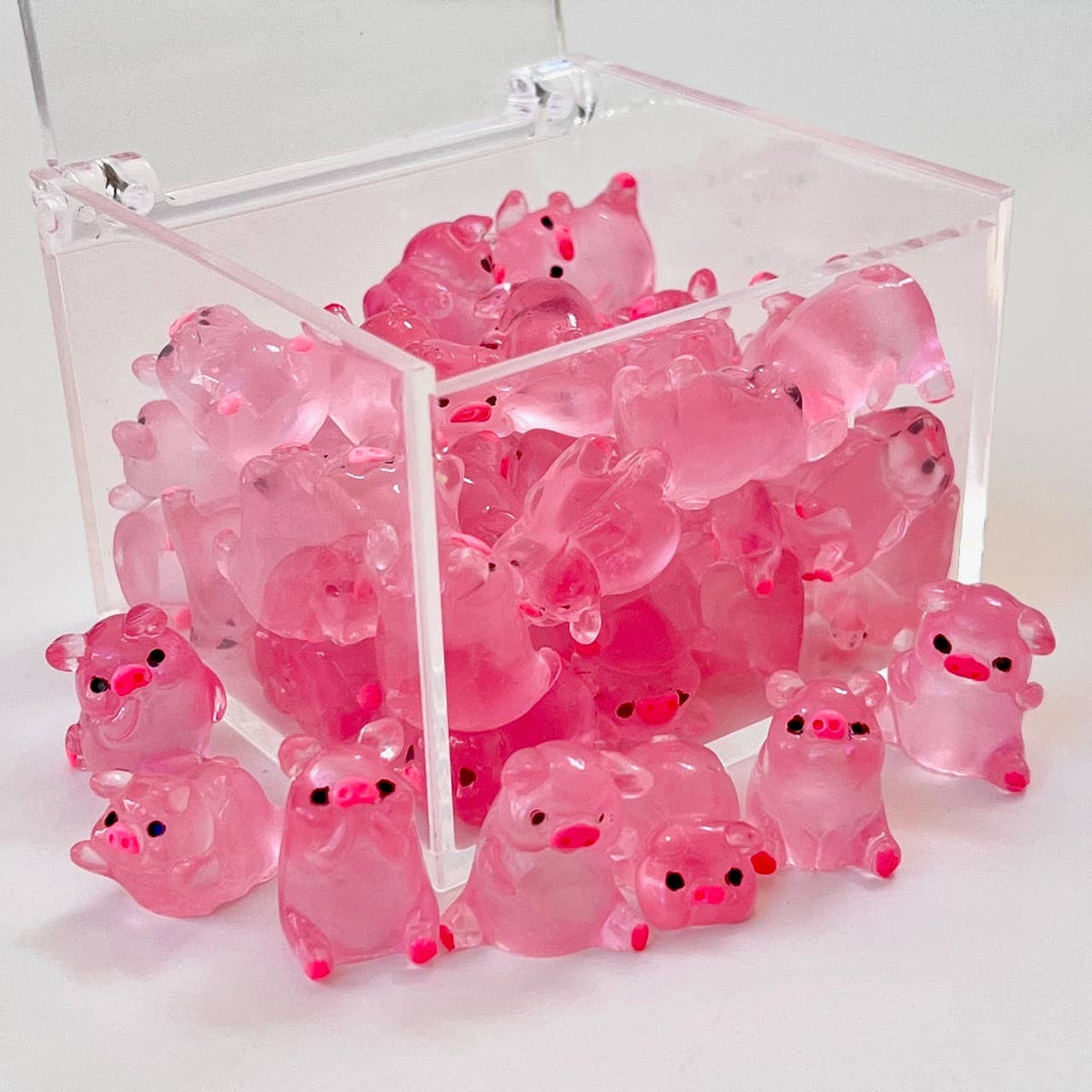 Pink Piggy Miniature Figurines