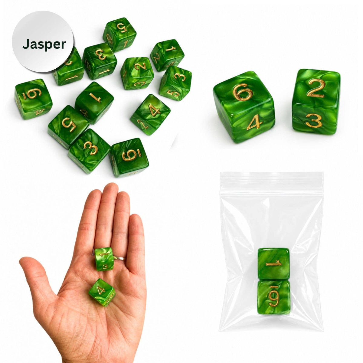 Pearl Dice Mahjong Specialty Dice Gift Ready: Orchid
