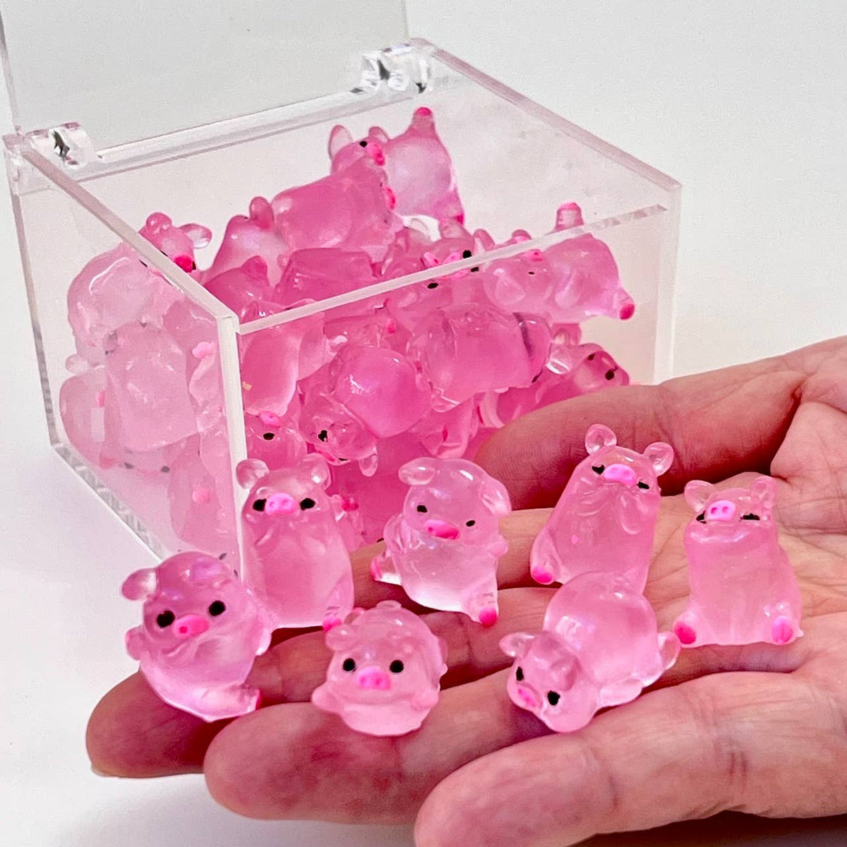 Pink Piggy Miniature Figurines