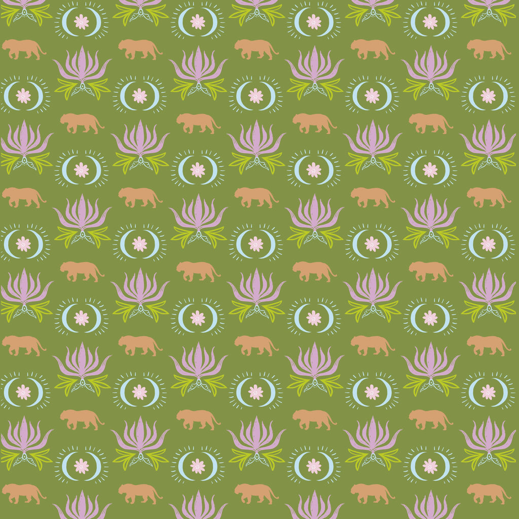 Moon Tiger Double-Sided Mahjong Mat