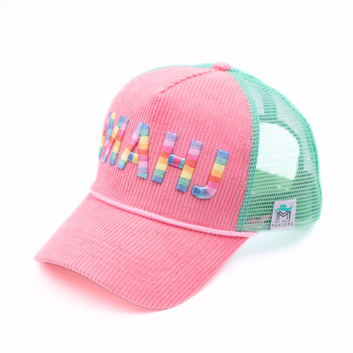 MAHJONG HAT | Corduroy Trucker | MAHJ: Green