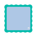 MAHJONG MAT  |  Color Wave  |  Blue Center- Green Scallop - MFM